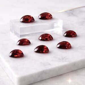 Natural Red Garnet Gemstone Set